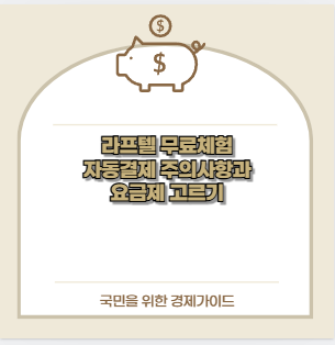 라프텔 무료체험 자동결제 주의사항과 요금제 고르기