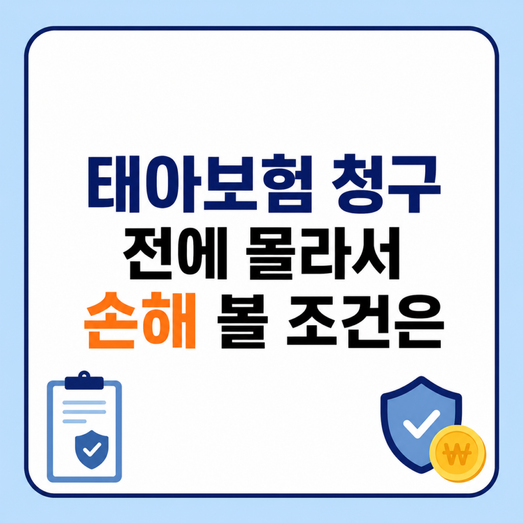 태아보험 청구 지급 조건과 필요 서류 확인